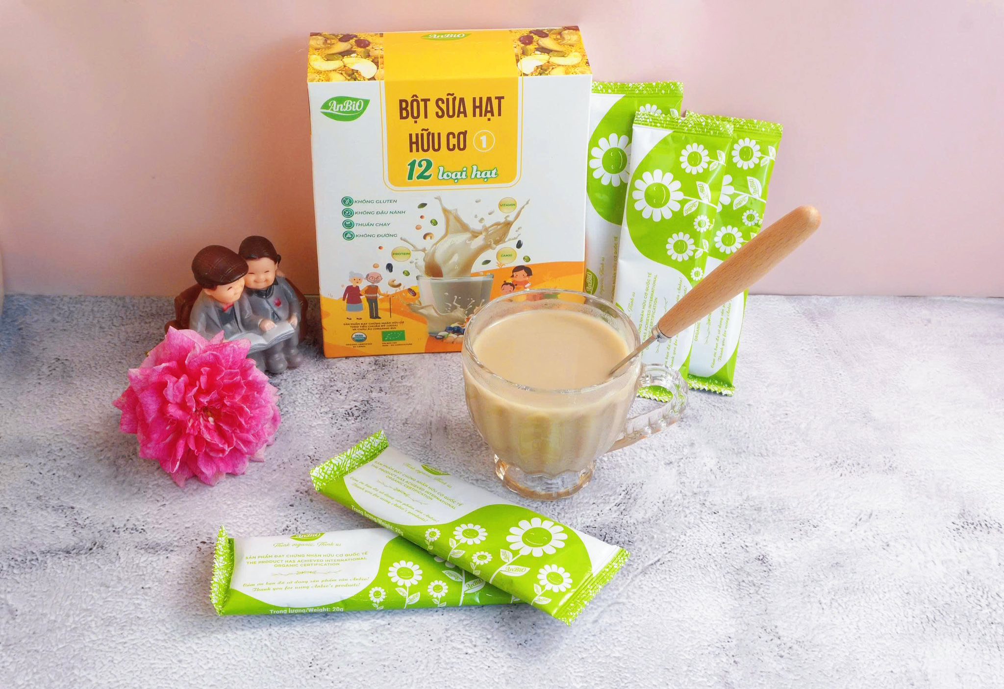 Bột sữa hạt hữu cơ số 1 (12 loại hạt)