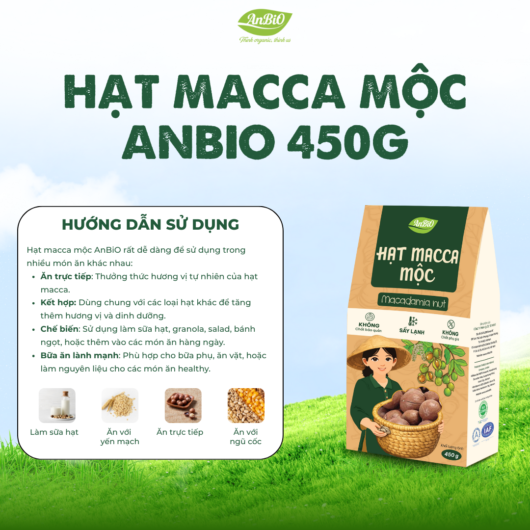 Hạt macca Mộc - 450g