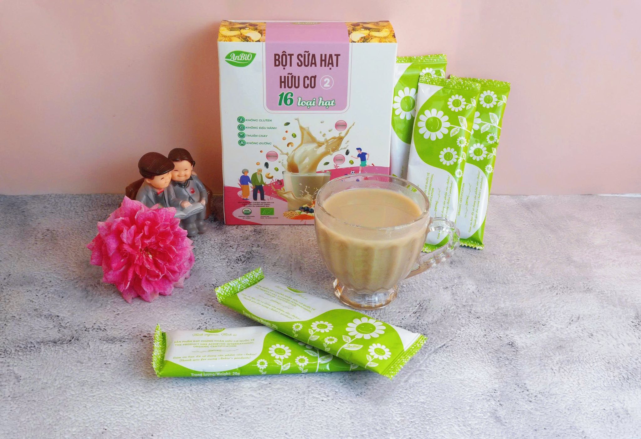 Bột sữa hạt hữu cơ số 2 (16 loại hạt)