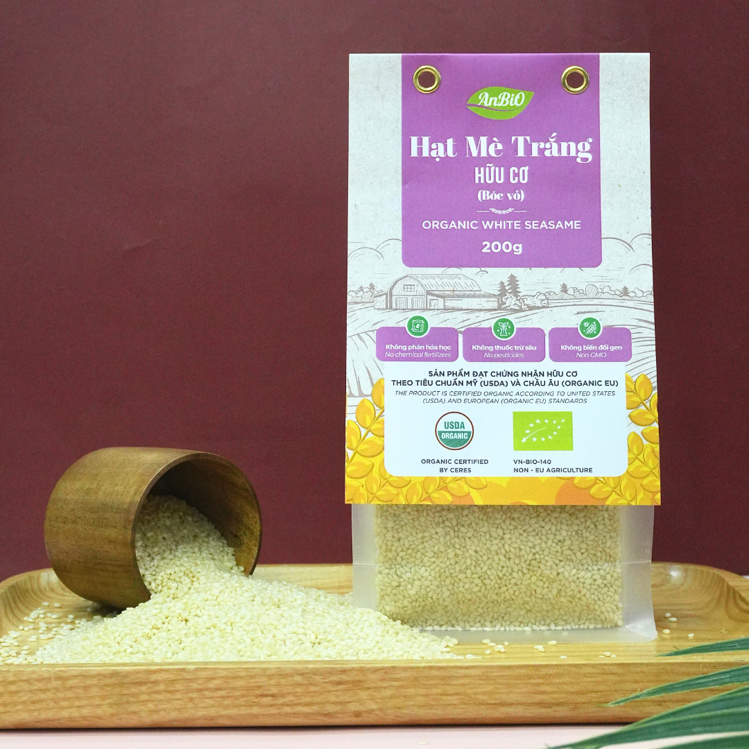 Mè trắng hữu cơ (bóc vỏ) 200g