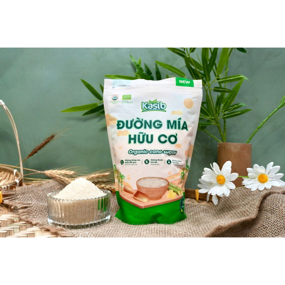 Đường mía hữu cơ Kasib 1 kg