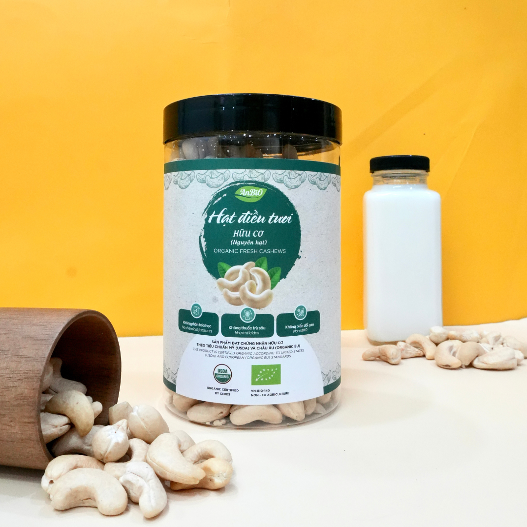 Hạt điều nhân trắng hữu cơ - 400gr