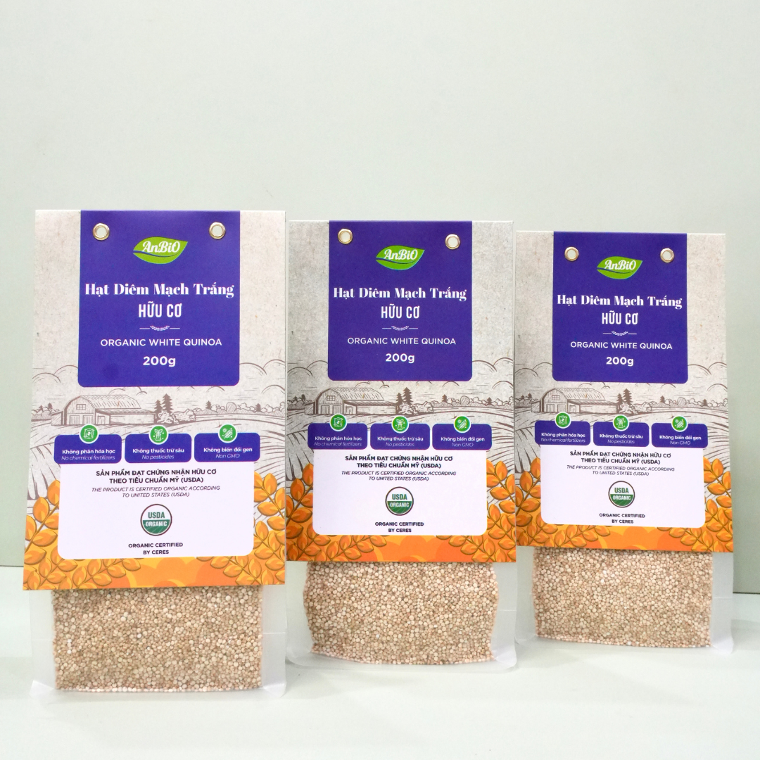 Hạt diêm mạch trắng hữu cơ Anbio 200g