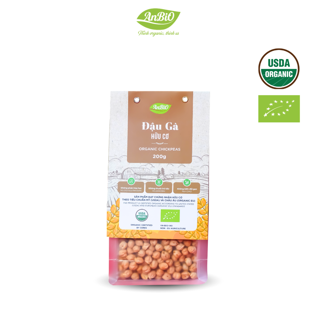 Đậu gà hữu cơ Anbio 200g (Gói)