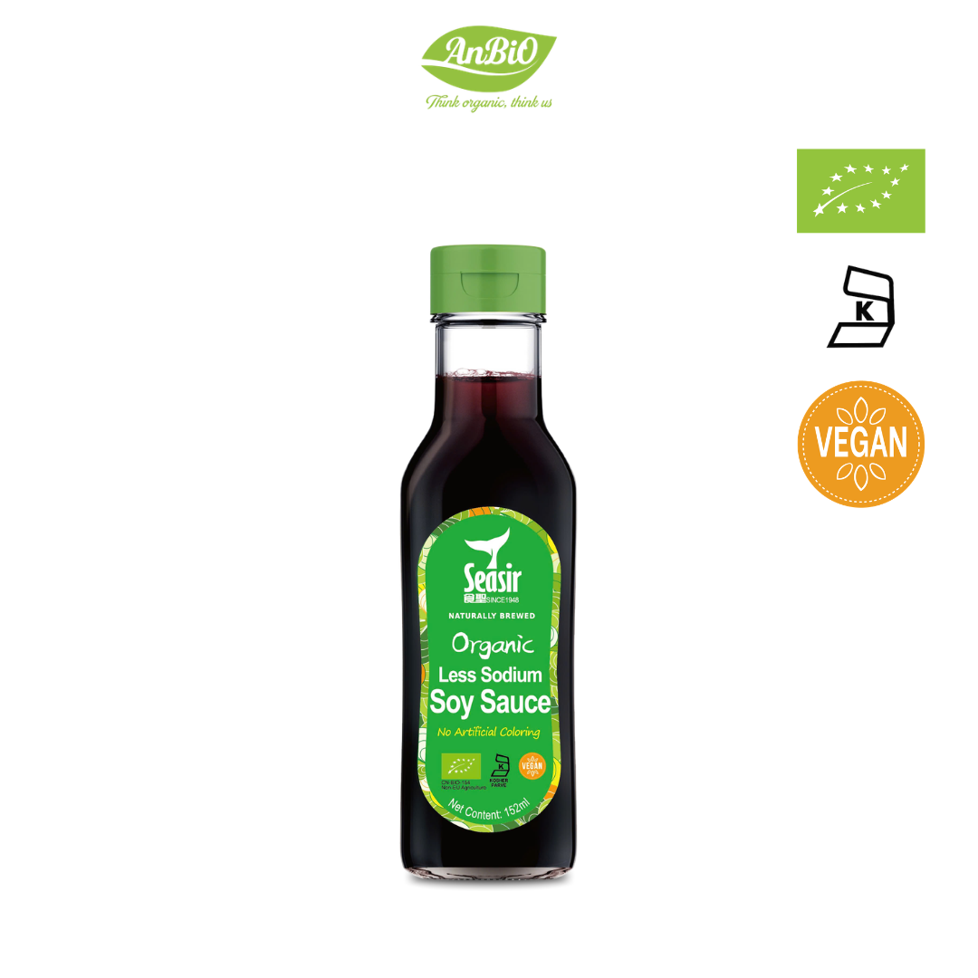 Nước tương hữu cơ ít muối Seasir 152ml