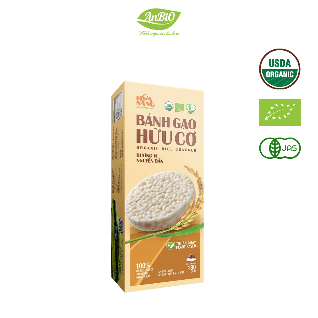 Bánh gạo hữu cơ Hoa Nắng vị nguyên bản