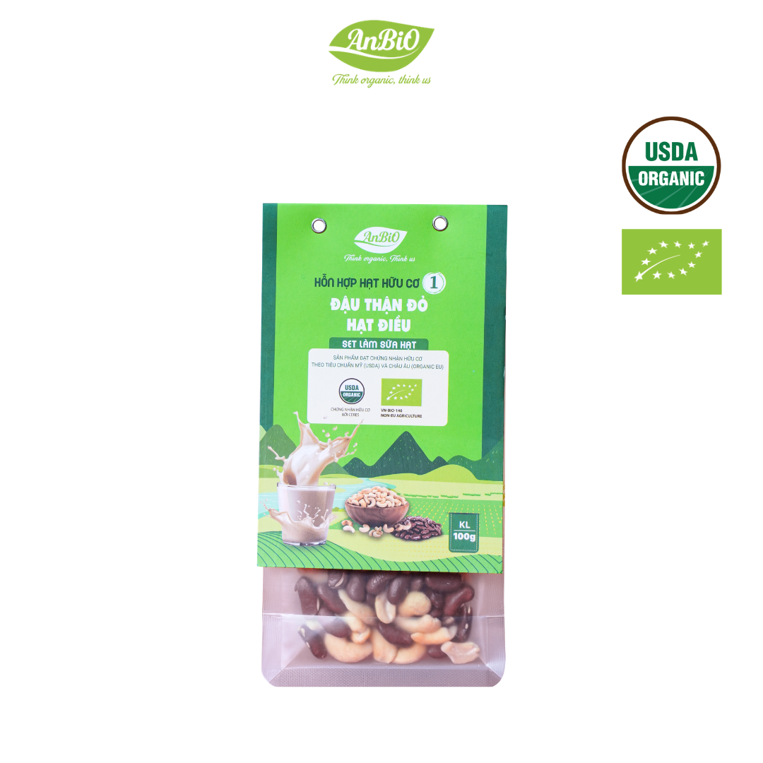 Hỗn hợp hạt hữu cơ số 1 ( Hạt điều - Đậu thận đỏ)