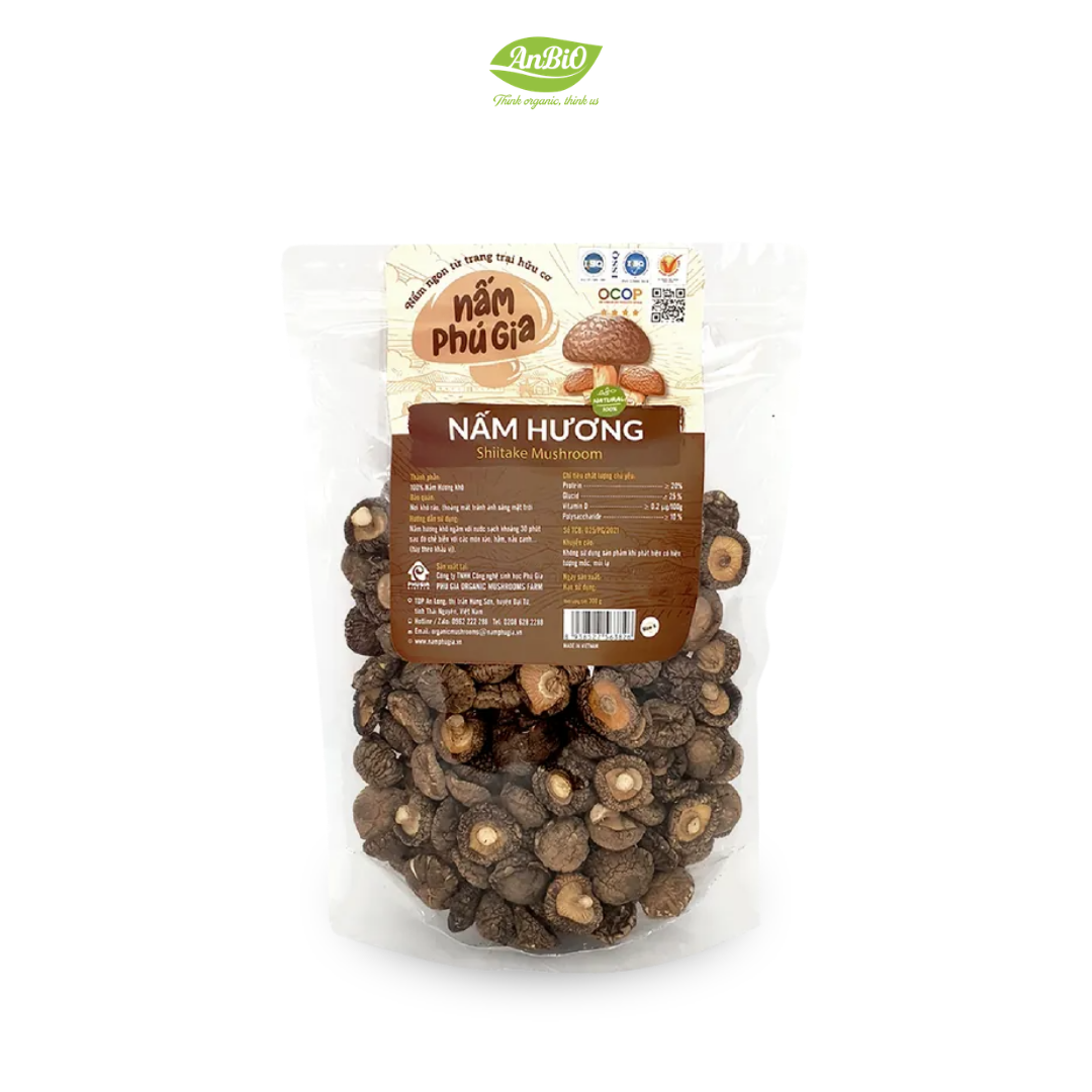 Nấm hương khô size S - Túi 300g/500g
