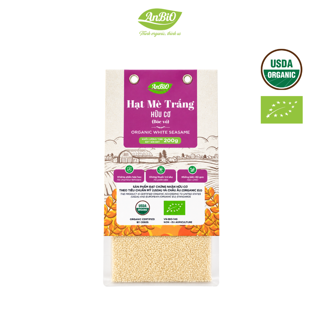 Mè trắng hữu cơ (bóc vỏ) 200g