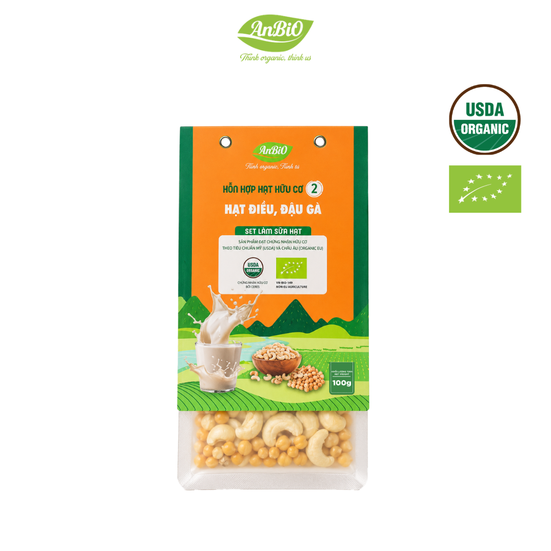 Hỗn hợp hạt hữu cơ số 2 ( Hạt điều - Đậu gà)
