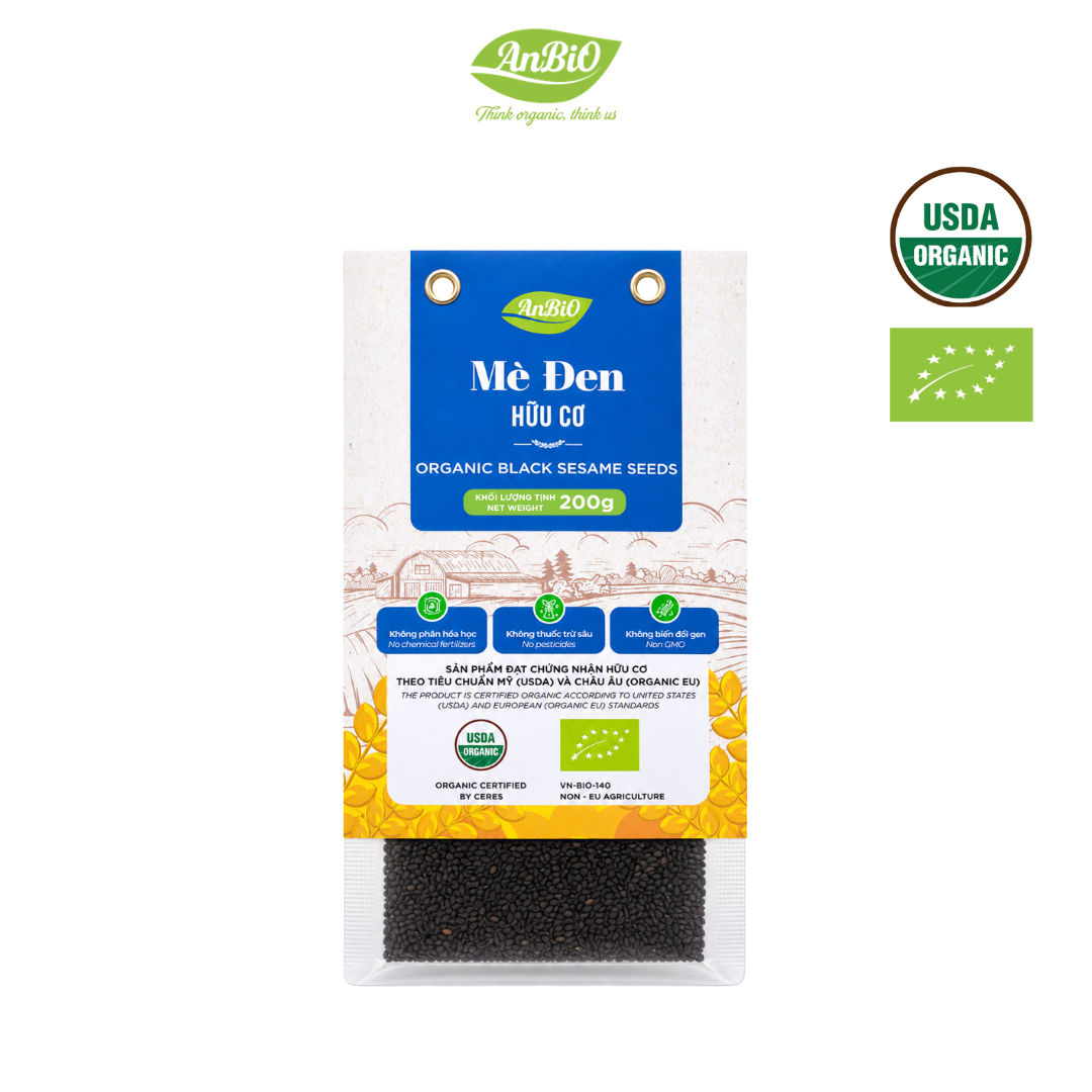 Mè đen hữu cơ AnBiO 200g