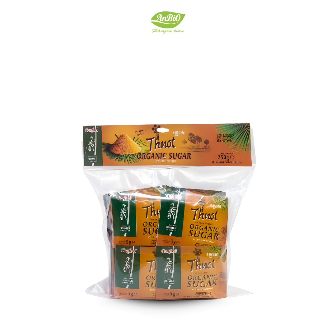 Đường thốt nốt hữu cơ Confirel 250g (50 gói x 5g)