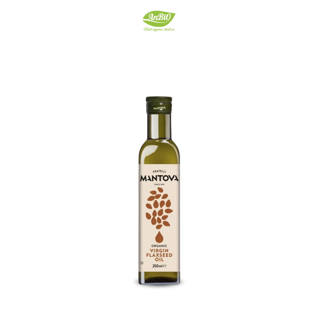 Mantova Dầu hạt lanh hữu cơ 250ml