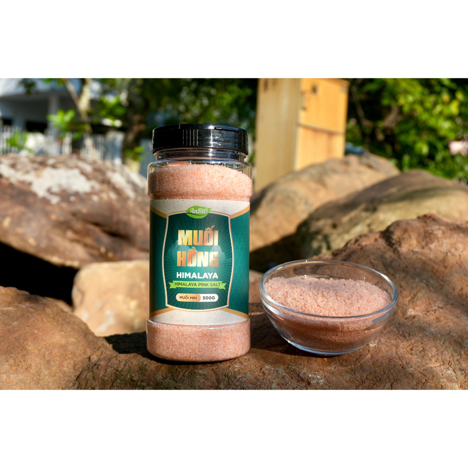 Muối hồng Himalaya Anbio dạng mịn 500g