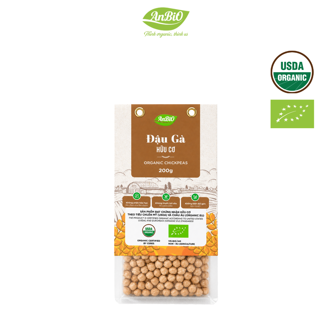 Đậu gà hữu cơ Anbio 200g (Gói)