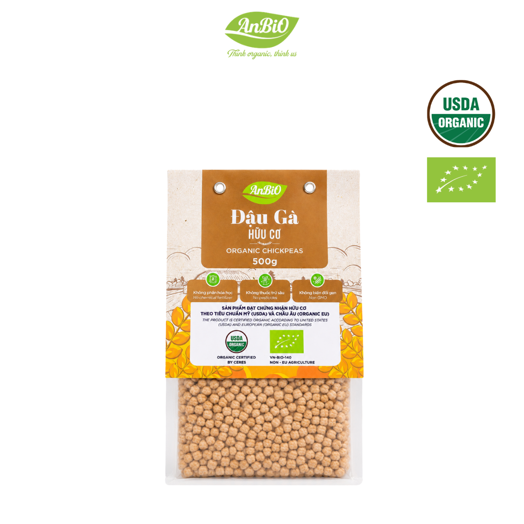 Đậu gà hữu cơ Anbio 500g (Gói)