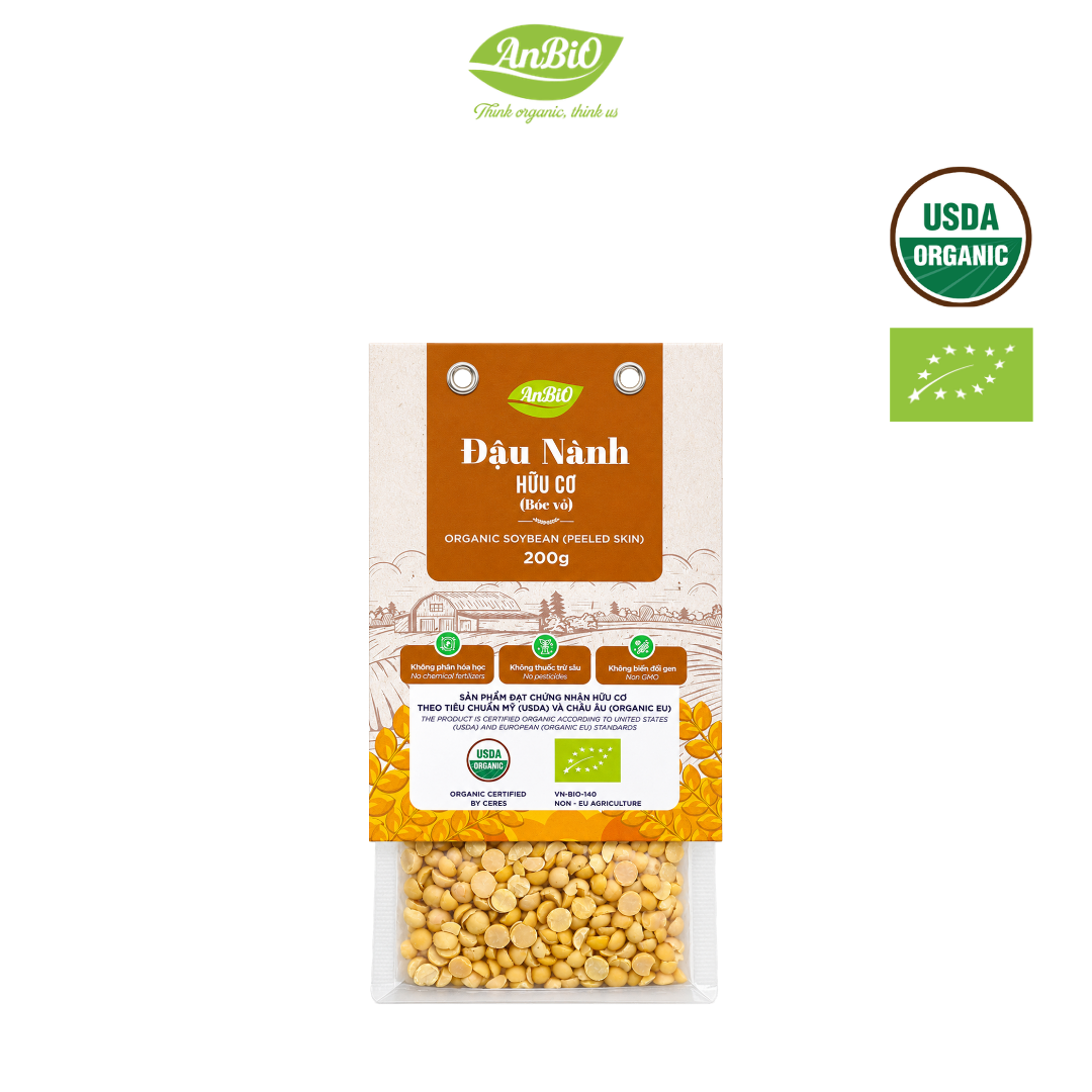Đậu nành hữu cơ AnBiO (bóc vỏ) 200g
