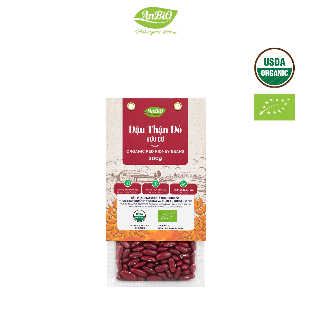 Đậu đỏ kidney hữu cơ Anbio 200g