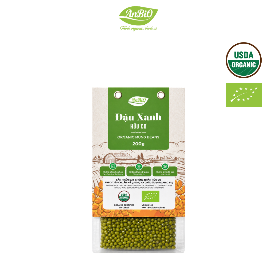 Đậu xanh hữu cơ Anbio 200g