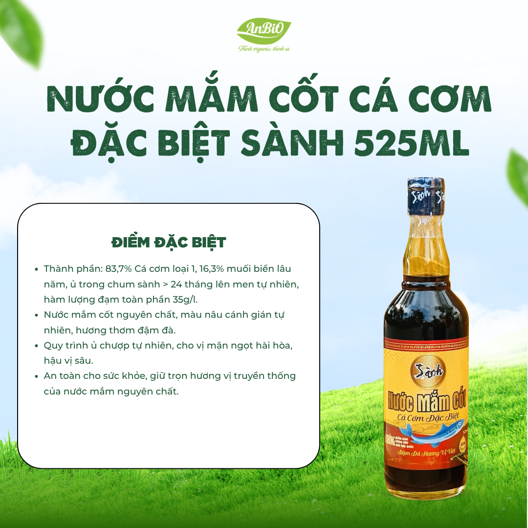NƯỚC MẮM CỐT CÁ CƠM ĐẶC BIỆT Sành 525ML