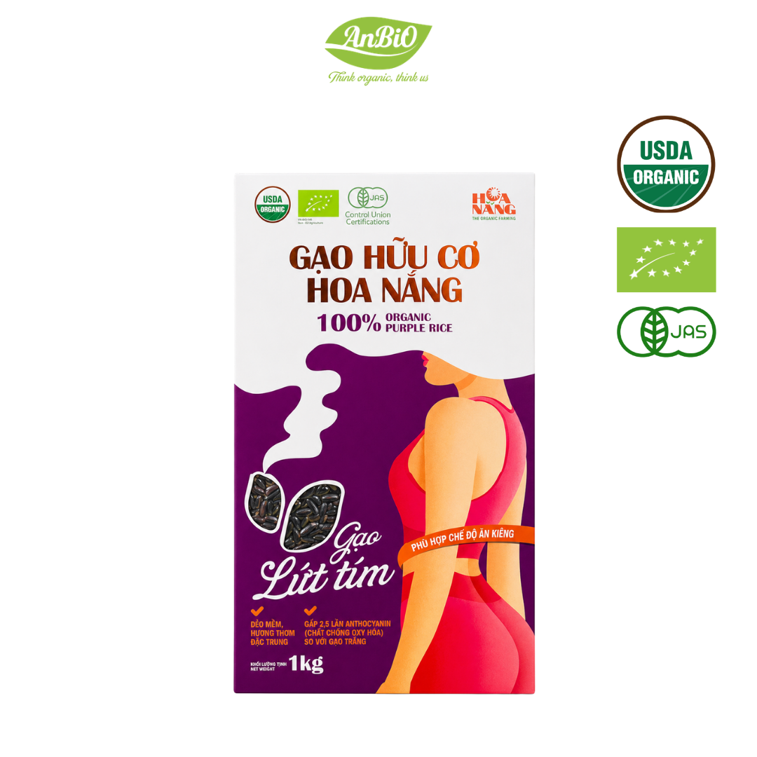 Gạo Lứt tím HC Hoa Nắng (1Kg)