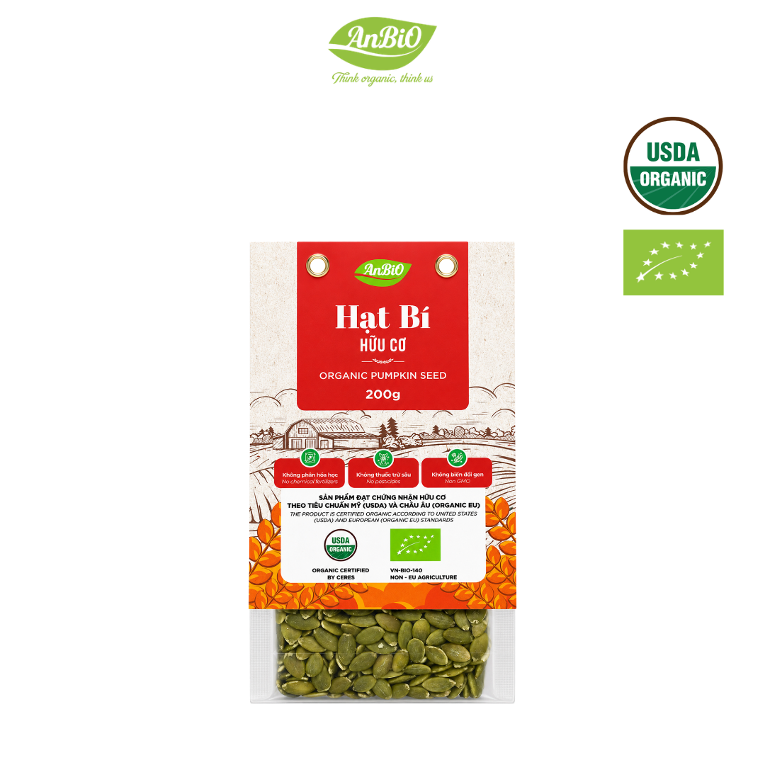 Hạt bí hữu cơ Anbio 200g