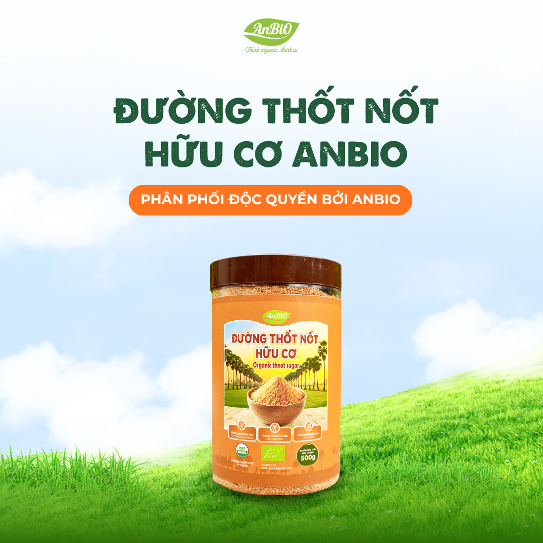 Đường thốt nốt hữu cơ AnBiO 500g