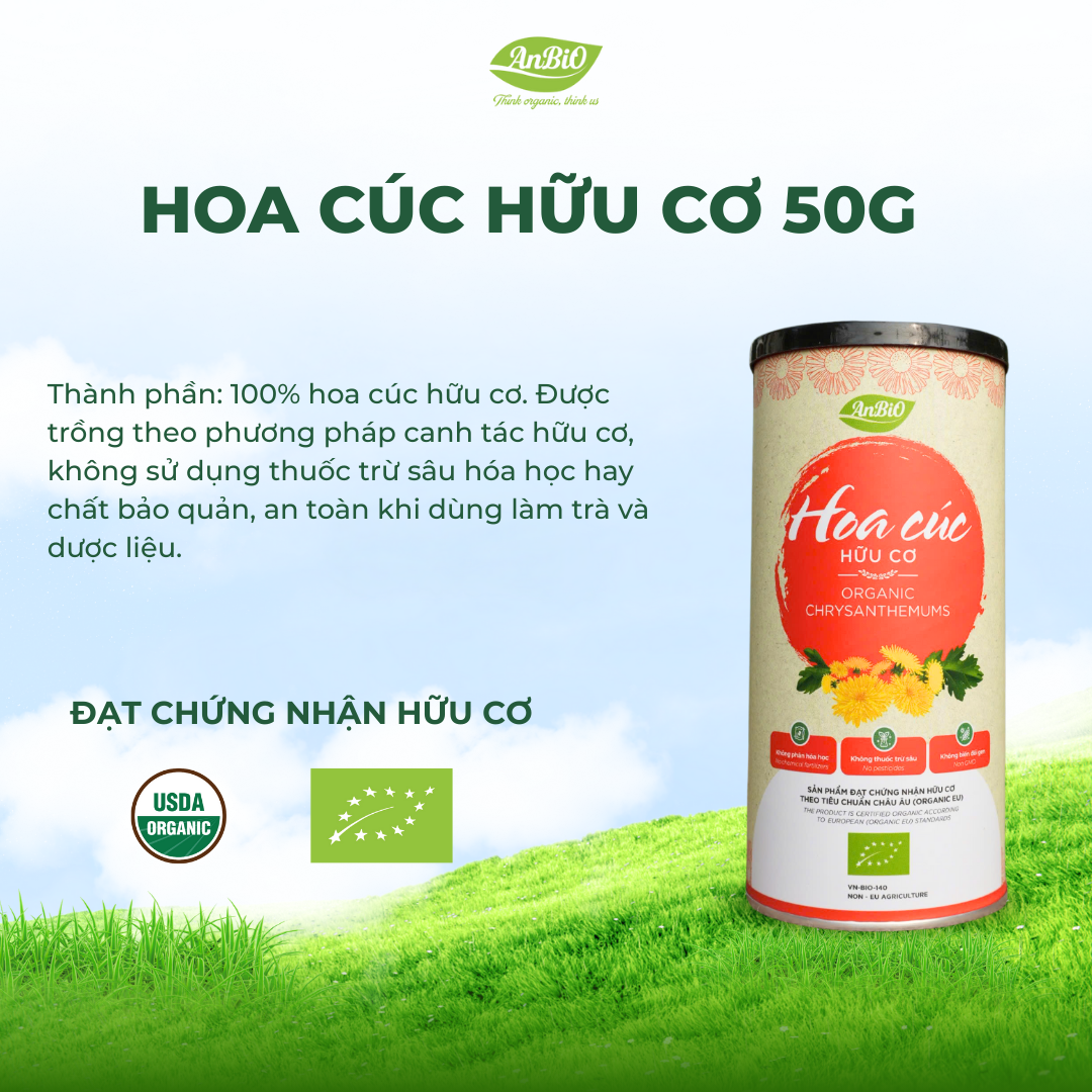 Trà hoa cúc hữu cơ Anbio 50g