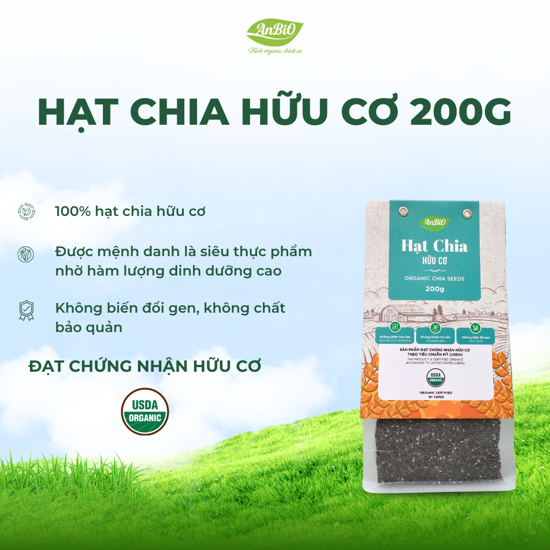 Hạt chia hữu cơ AnBio 200g