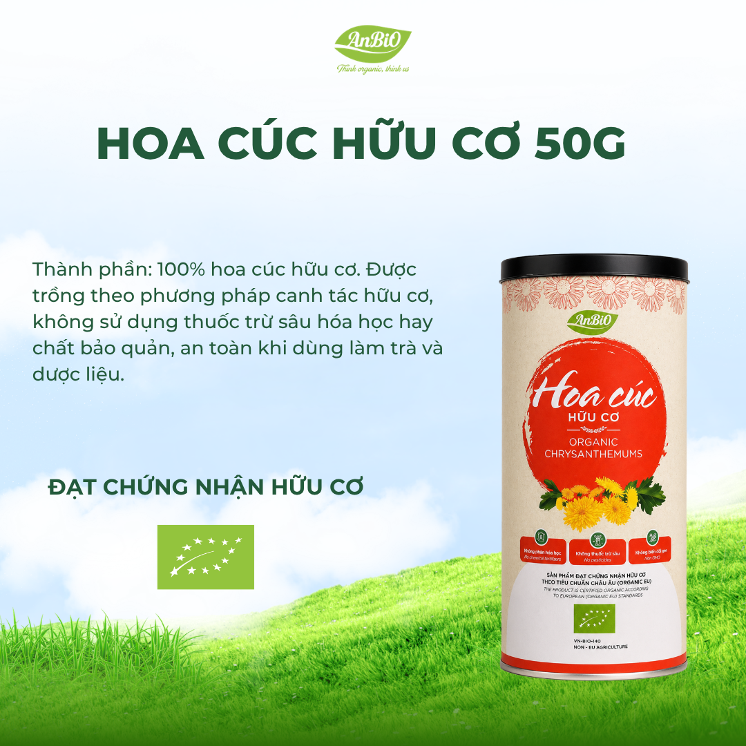 Trà hoa cúc hữu cơ Anbio 50g