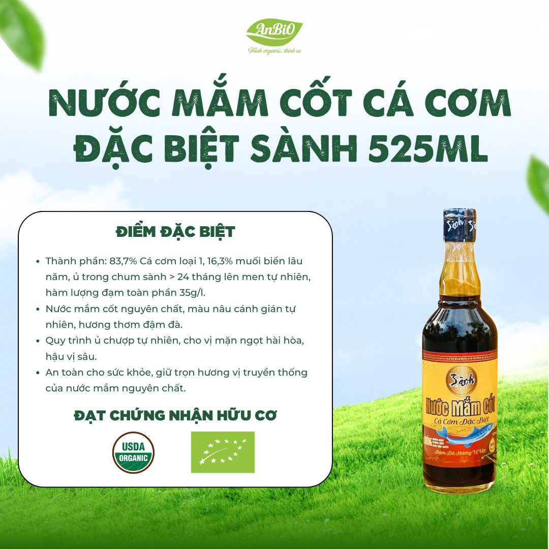 NƯỚC MẮM CỐT CÁ CƠM ĐẶC BIỆT Sành 525ML
