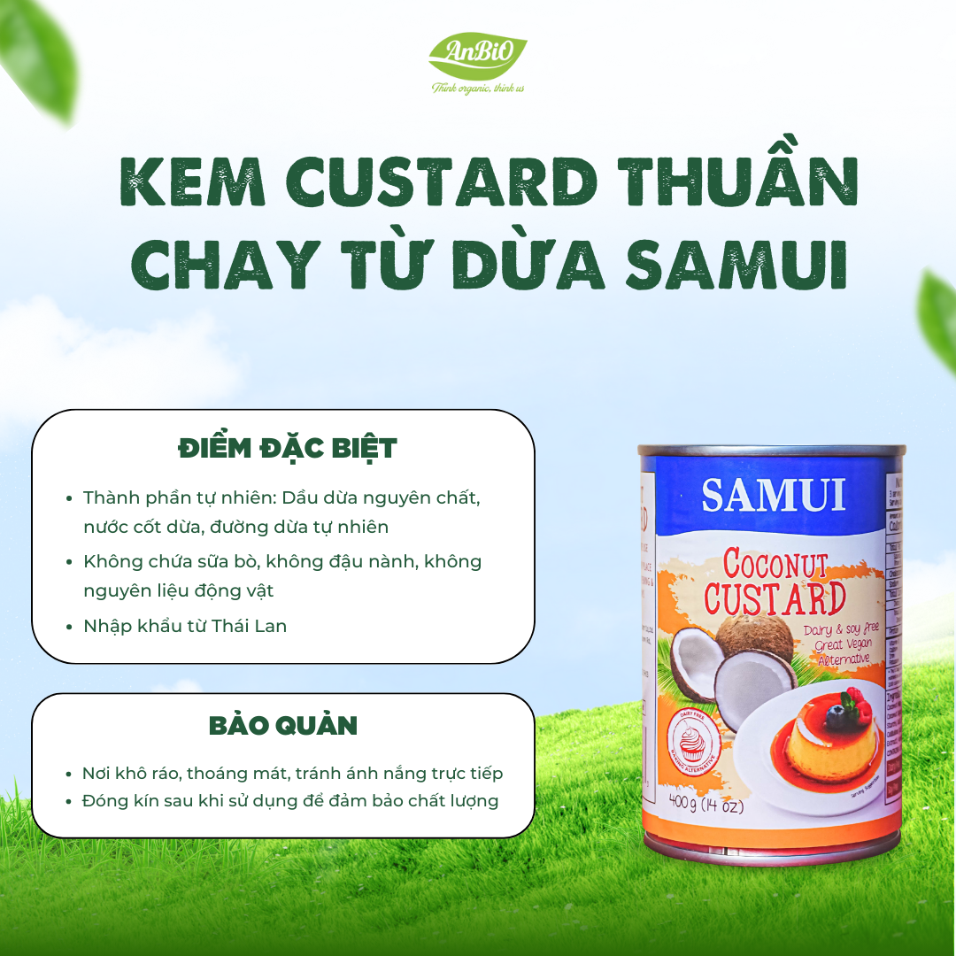 Custard Thuần Chay Từ Dừa / Samui Coconut Custard