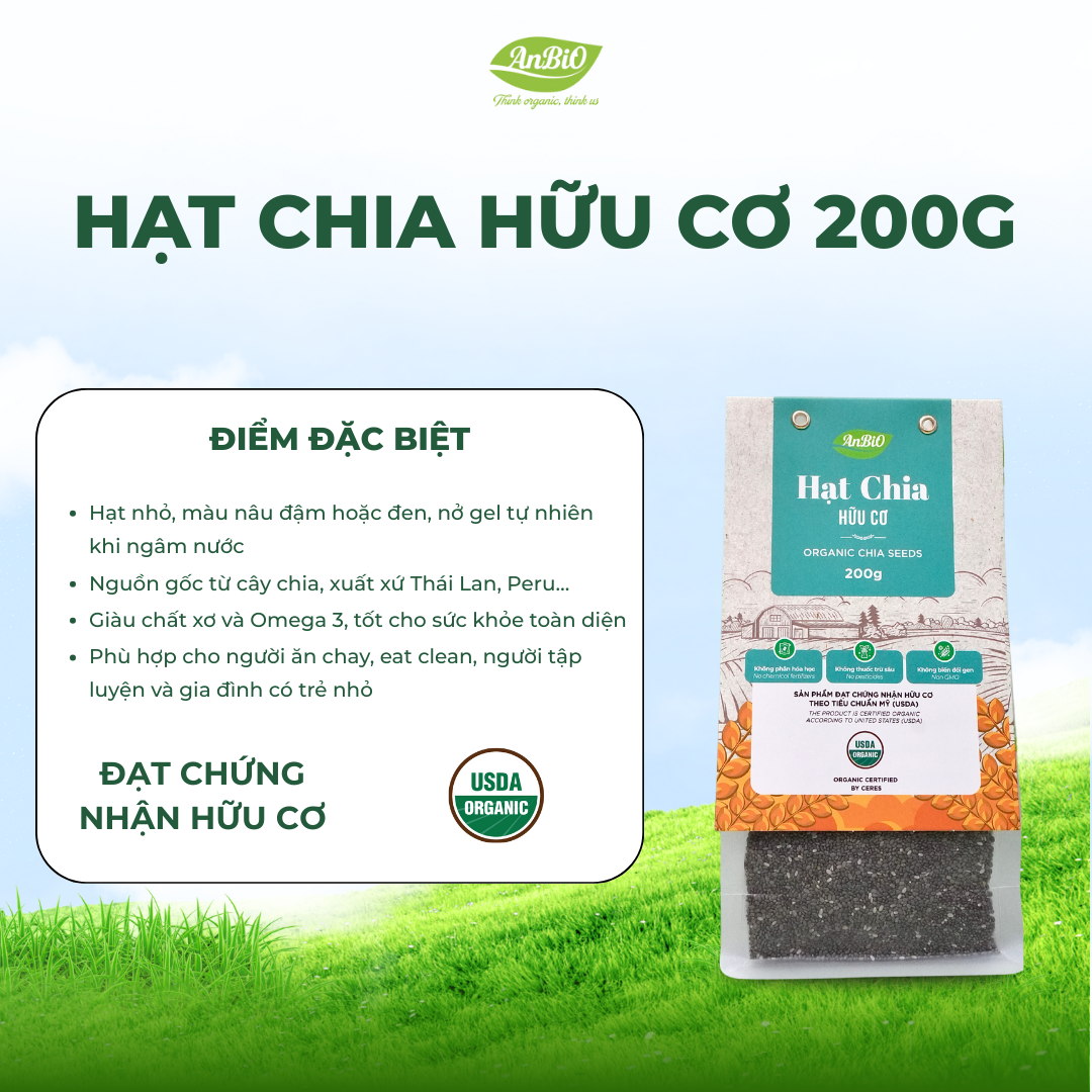 Hạt chia hữu cơ AnBio 200g