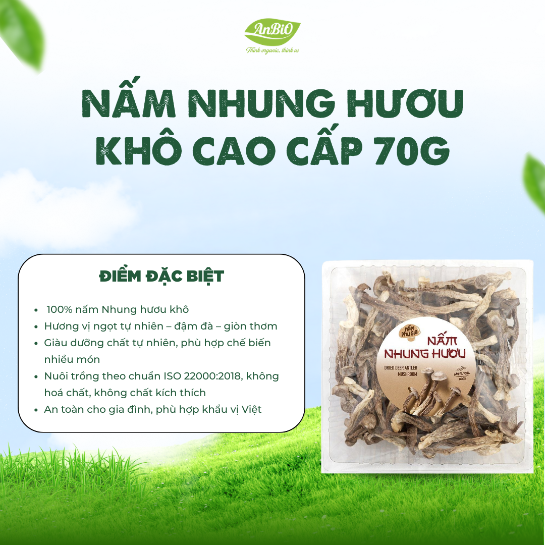Nấm nhung hươu 70g (Gói)