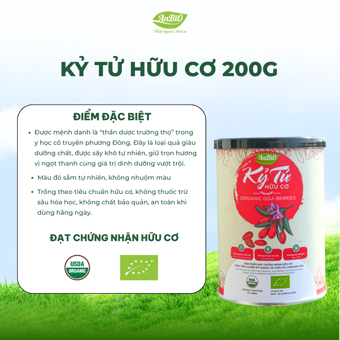 Kỷ tử hữu cơ AnBio 200g