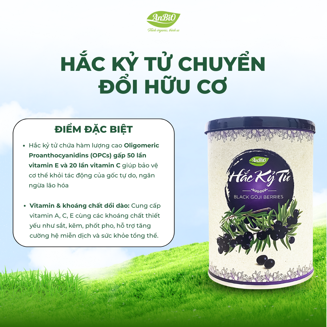 Hắc kỷ tử chuyển đổi hữu cơ 100g