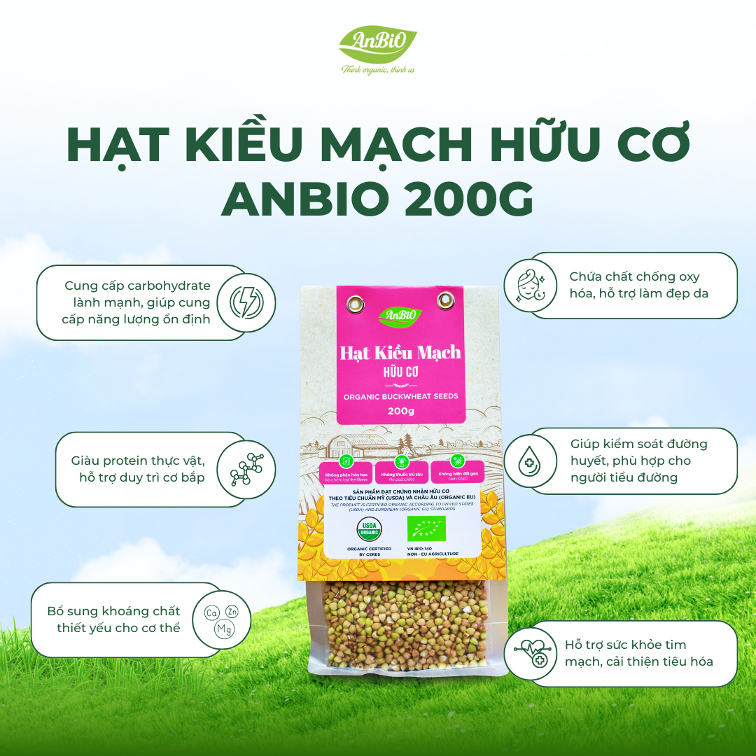 Hạt kiều mạch hữu cơ AnBio 200g
