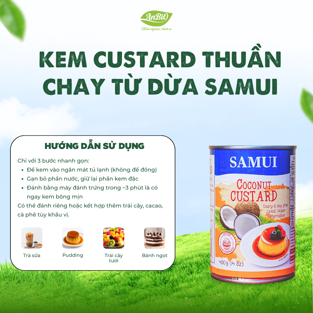 Custard Thuần Chay Từ Dừa / Samui Coconut Custard