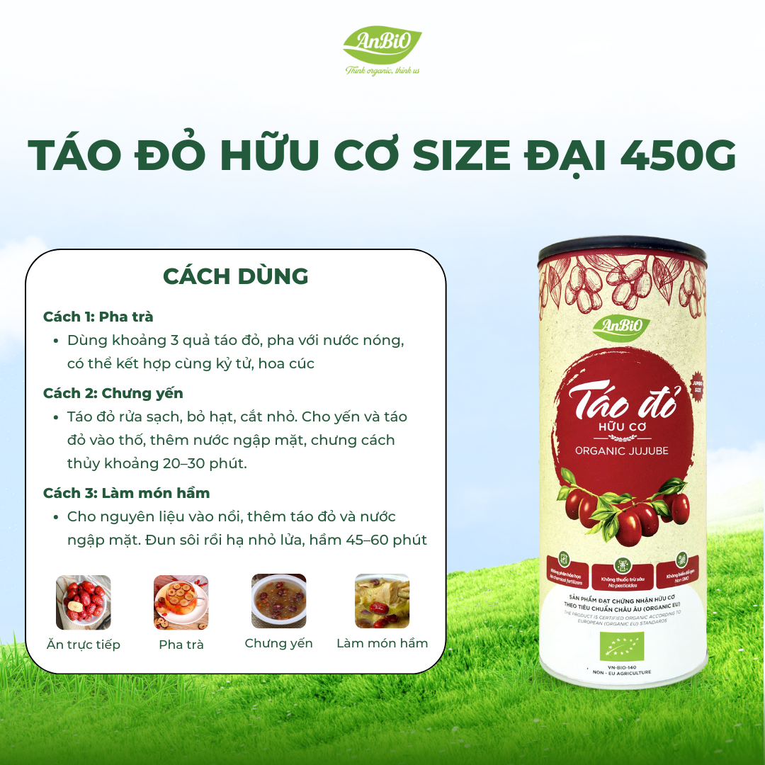 Táo đỏ hữu cơ 450g size đại