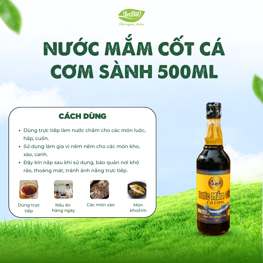 NƯỚC MẮM CỐT CÁ CƠM 525ML Sành