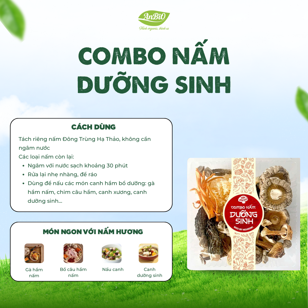 Combo nấm dưỡng sinh