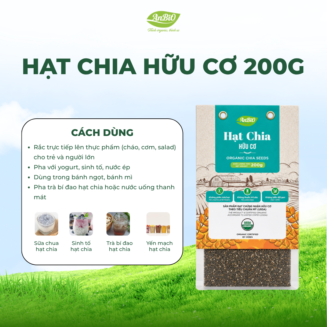 Hạt chia hữu cơ AnBiO