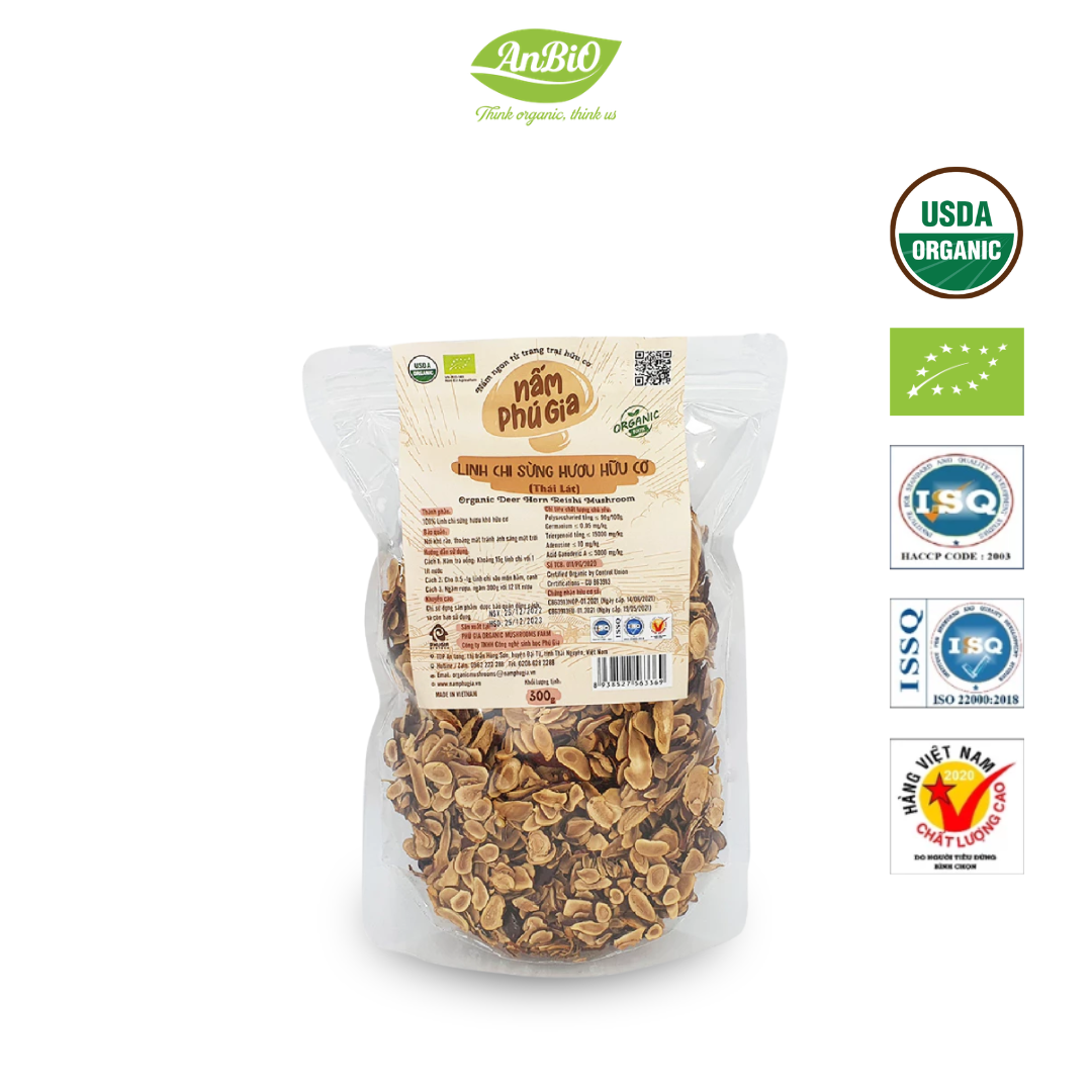 Nấm linh chi sừng hươu (dạng nguyên chiếc hoặc thái lát) - Gói