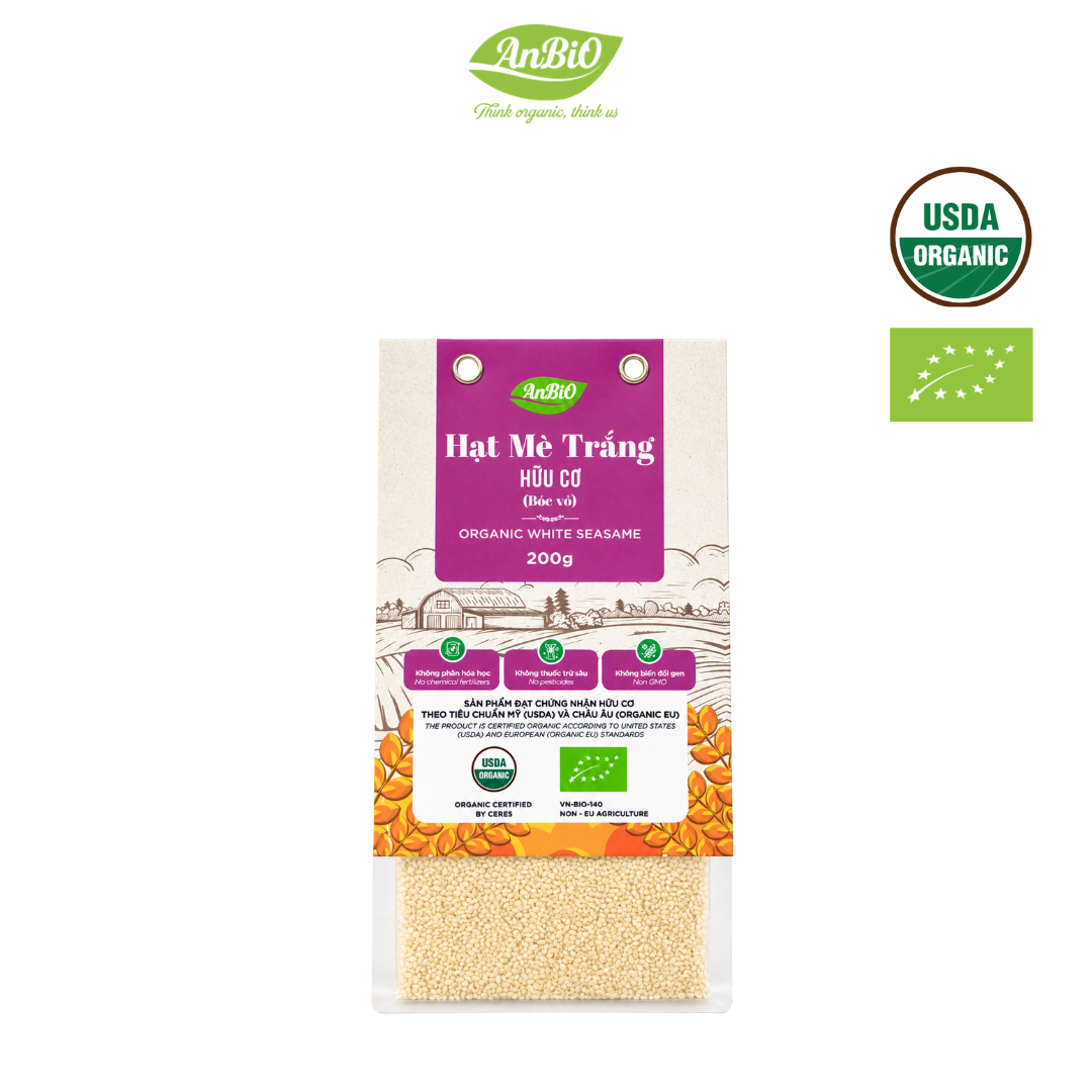 Mè trắng hữu cơ (bóc vỏ) 200g