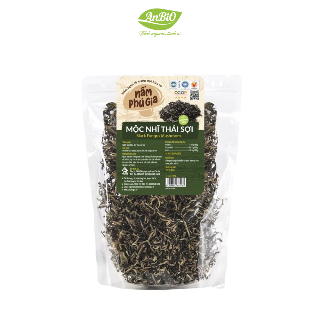 Mộc nhĩ thái sợi khay 70g/150g/300g/500g