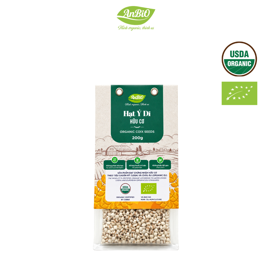 Hạt ý dĩ hữu cơ Anbio 200g