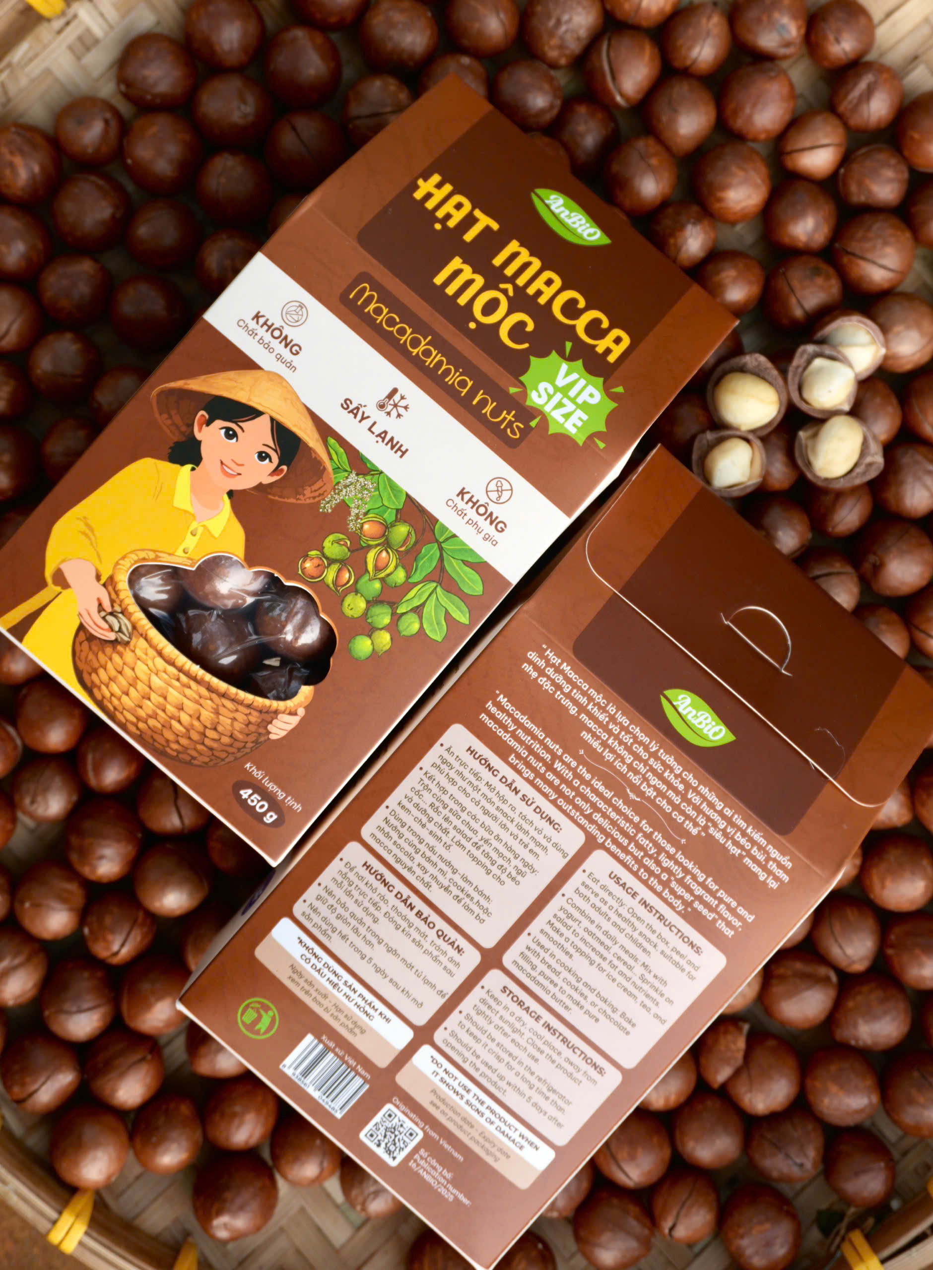 Hạt Macca Mộc Vip Size - 450g