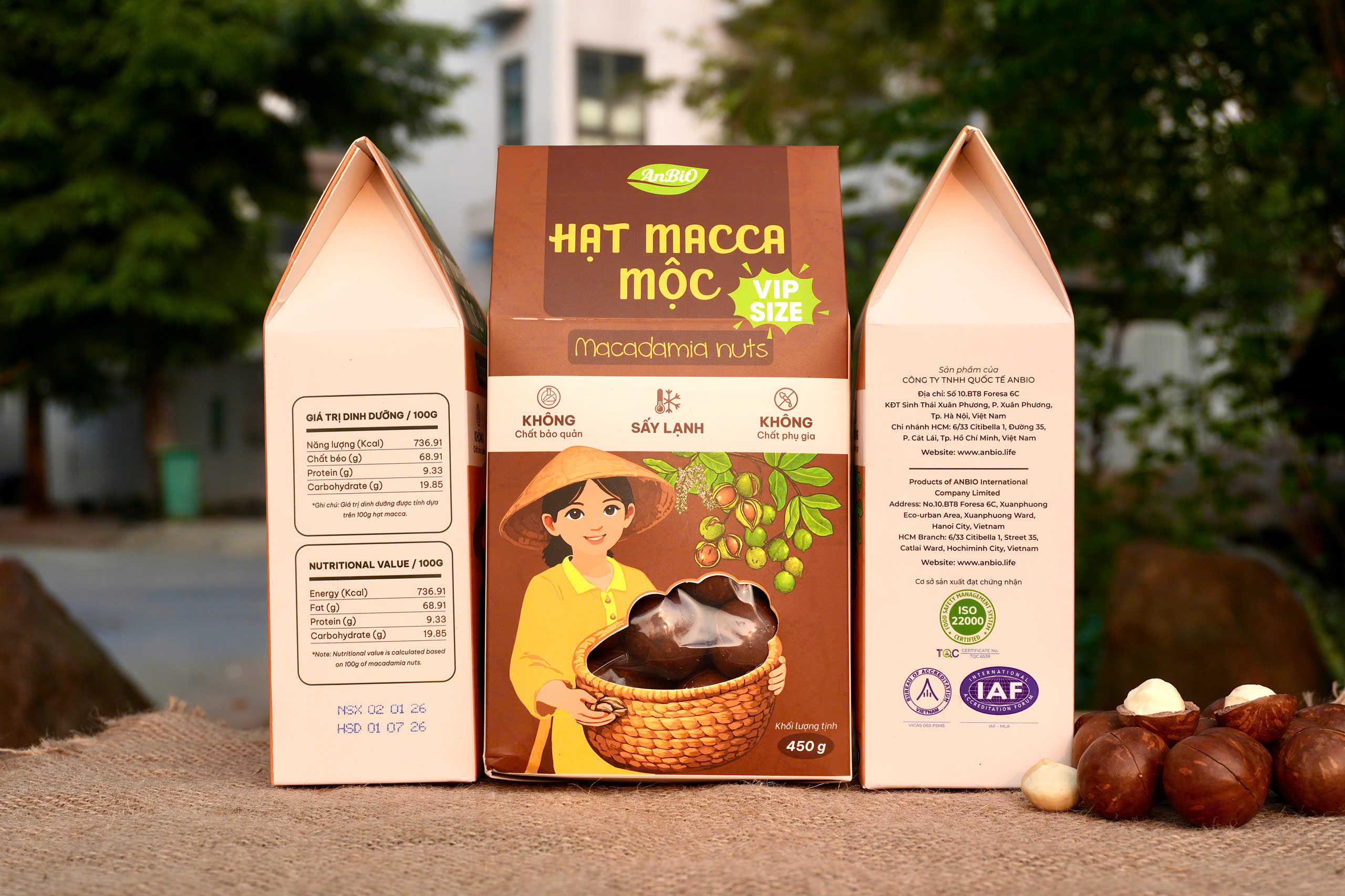 Hạt Macca Mộc Vip Size - 450g