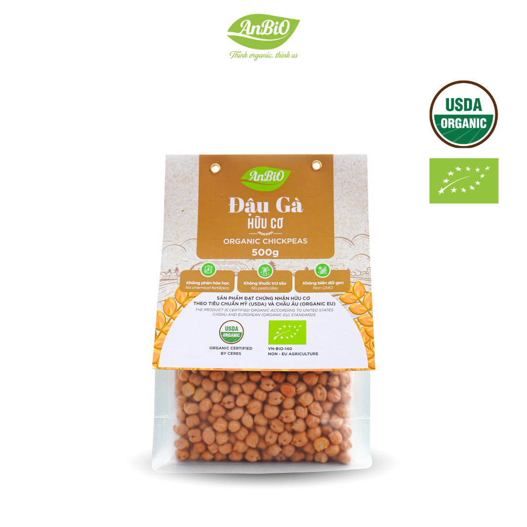 Đậu gà hữu cơ Anbio 500g (Gói)