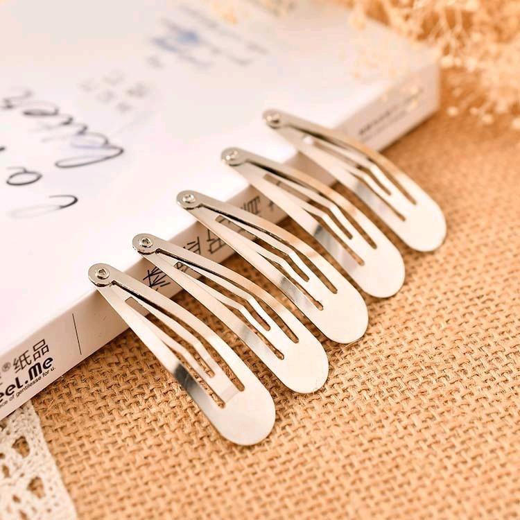 [Bông bán Len] Bộ 1/5/10 Chiếc Phôi kẹp tóc kim loại hình giọt nước dễ thương Women Voi Women Voi